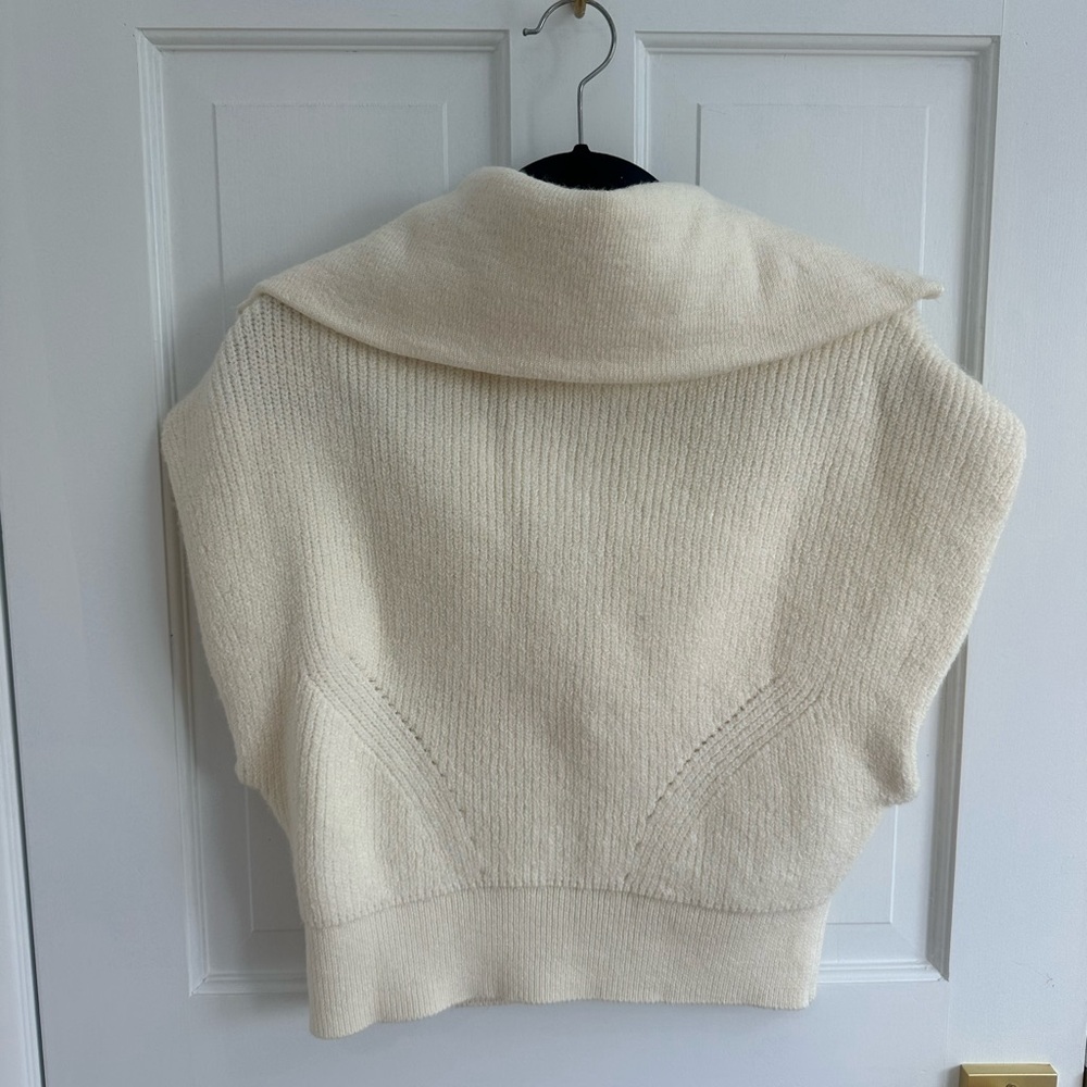 Anthropologie Cream Knit Top size S worn once - Picture 4 of 4